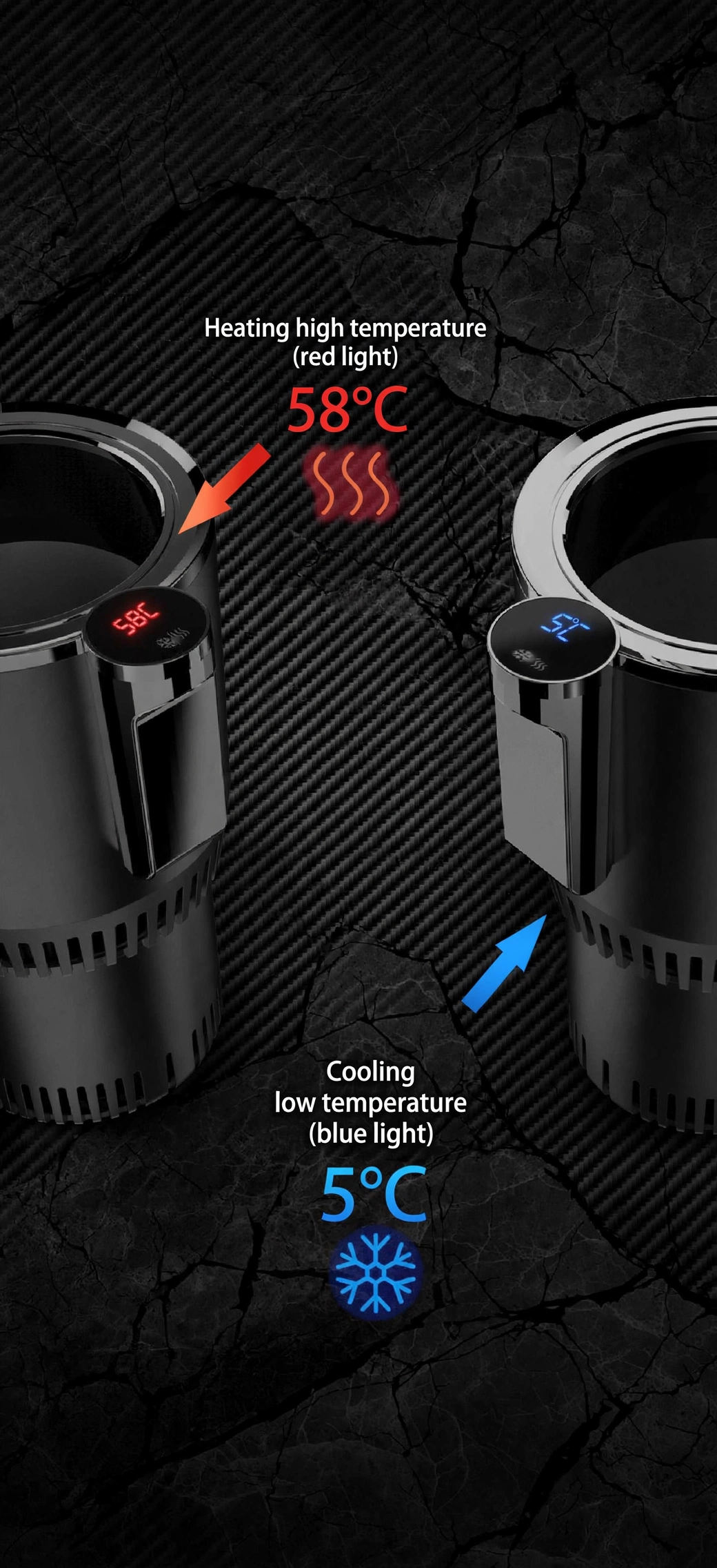 Voltica Car Cup Warmer and Cooler